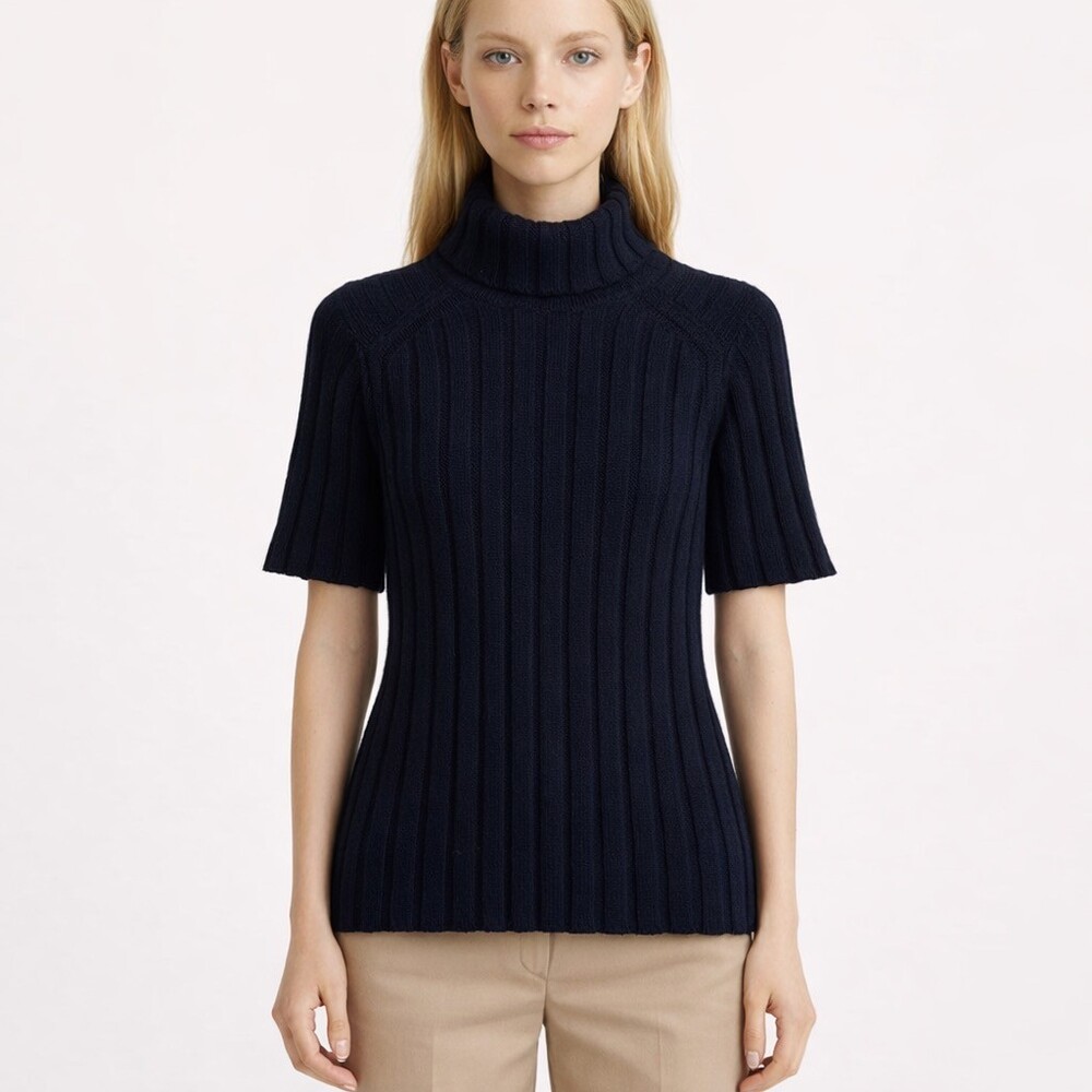 Proenza Schouler Starling Black Wool Cashmere Sweater size small turtleneck